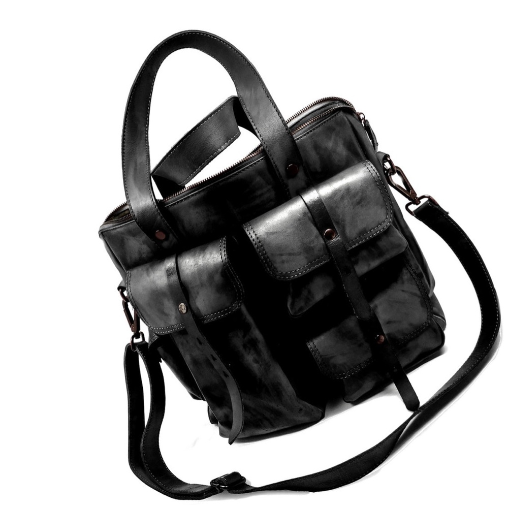 Granite - "Townsend" Leather Utility Tote 👜